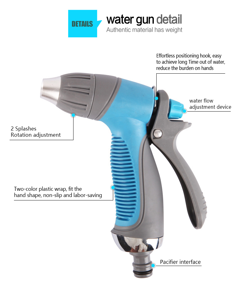 Pistola de &aacute;gua para jardinagem com bico