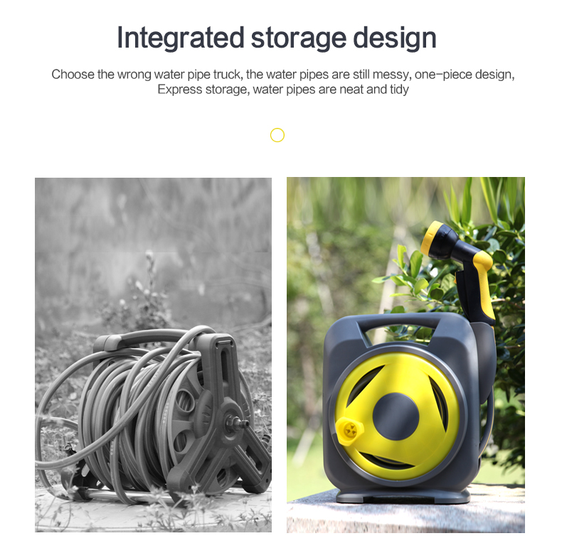 design de carretel e carrinho de mangueira de gramado