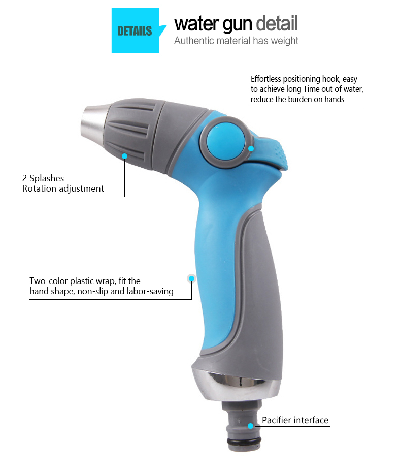 detalhes de pistola de &aacute;gua de jardinagem