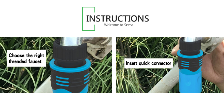 Conector de torneira de mangueira ABS TPR