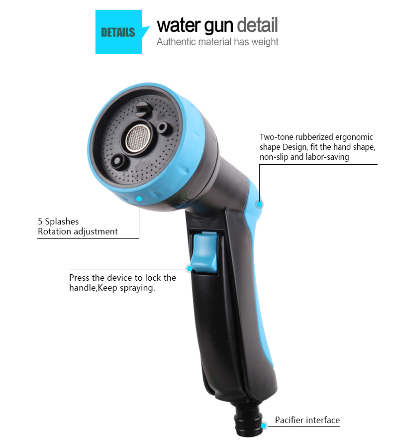 detalhe da pistola de &aacute;gua