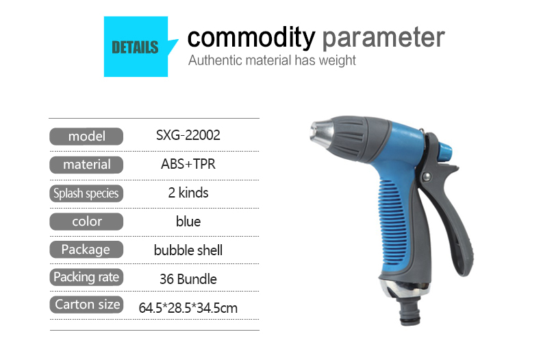 Pistola de &aacute;gua para jardinagem com bico